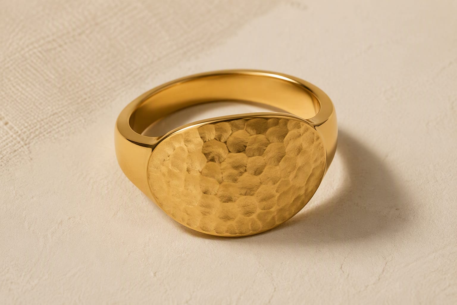 Hammered Band Ring