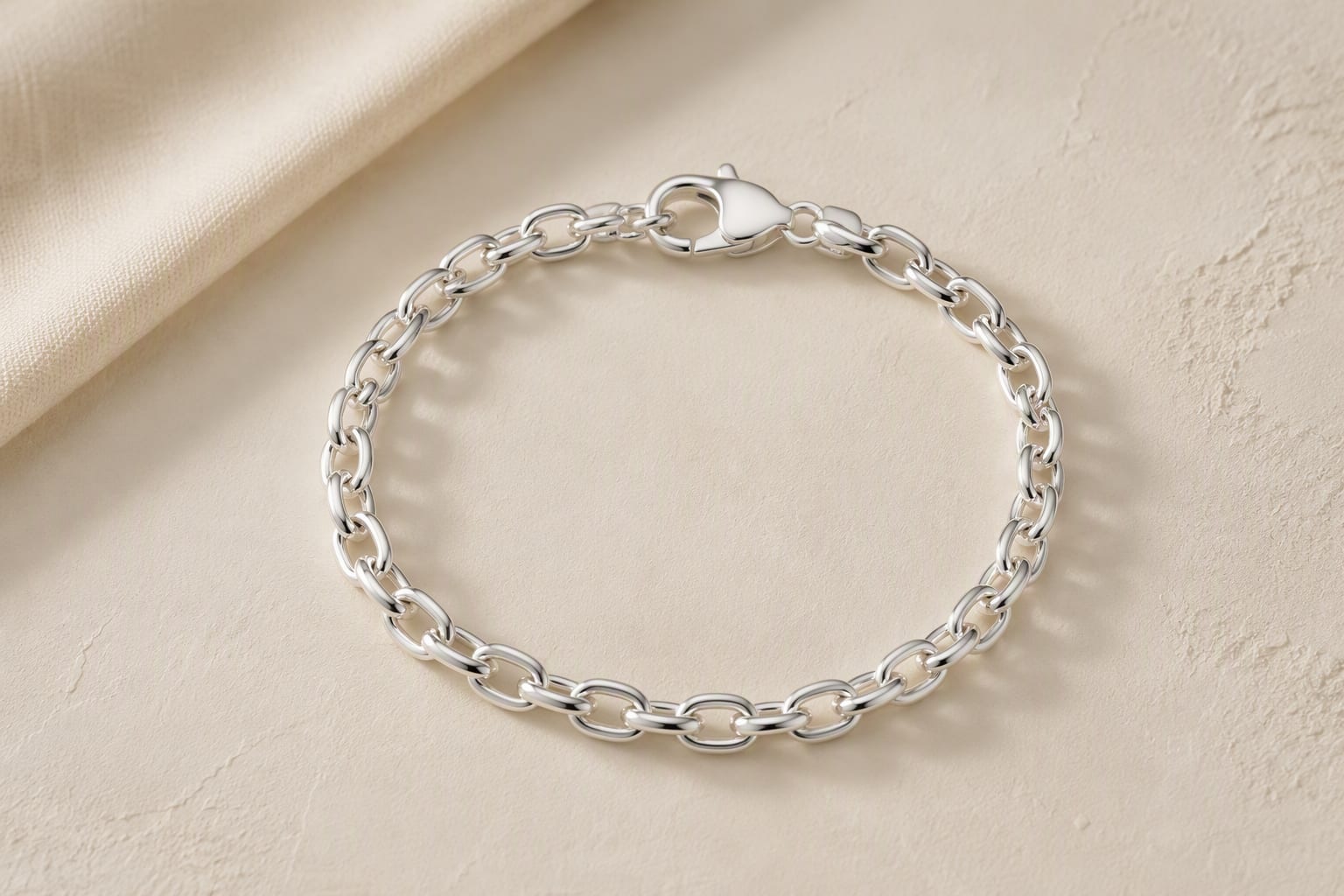 Sterling Cable Chain Bracelet