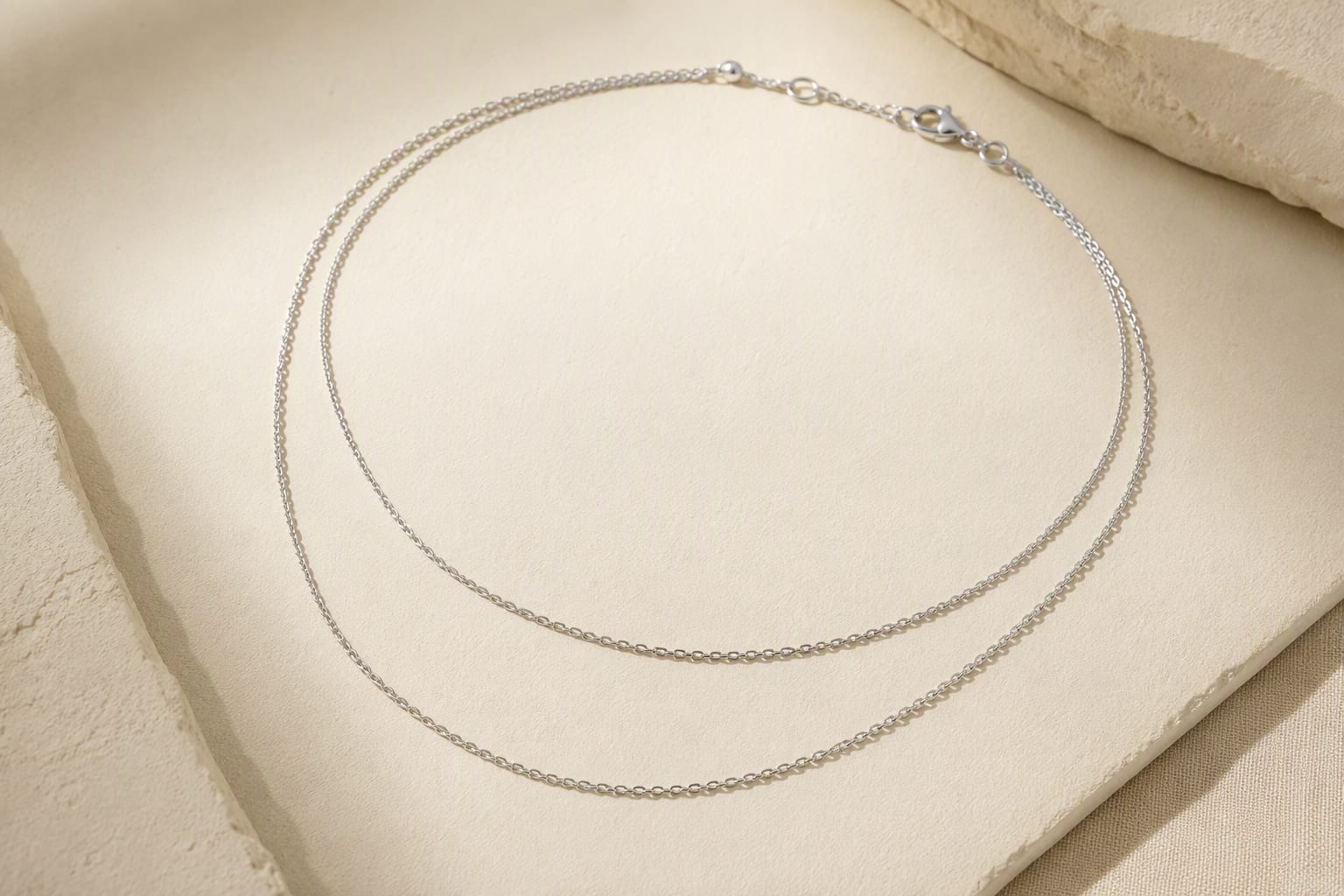 Layered Fine Chain Necklace