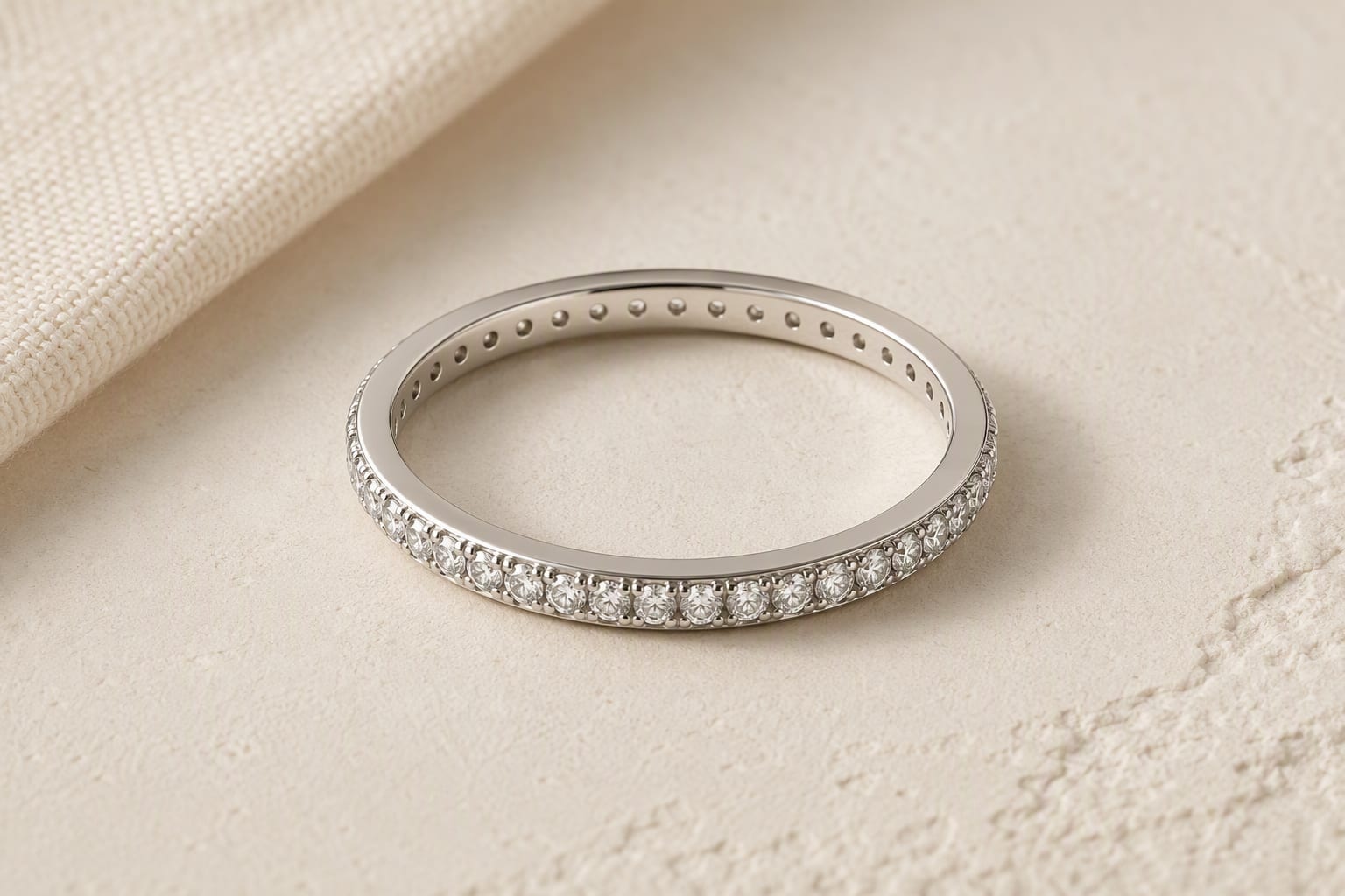 Pav&eacute; Eternity Band