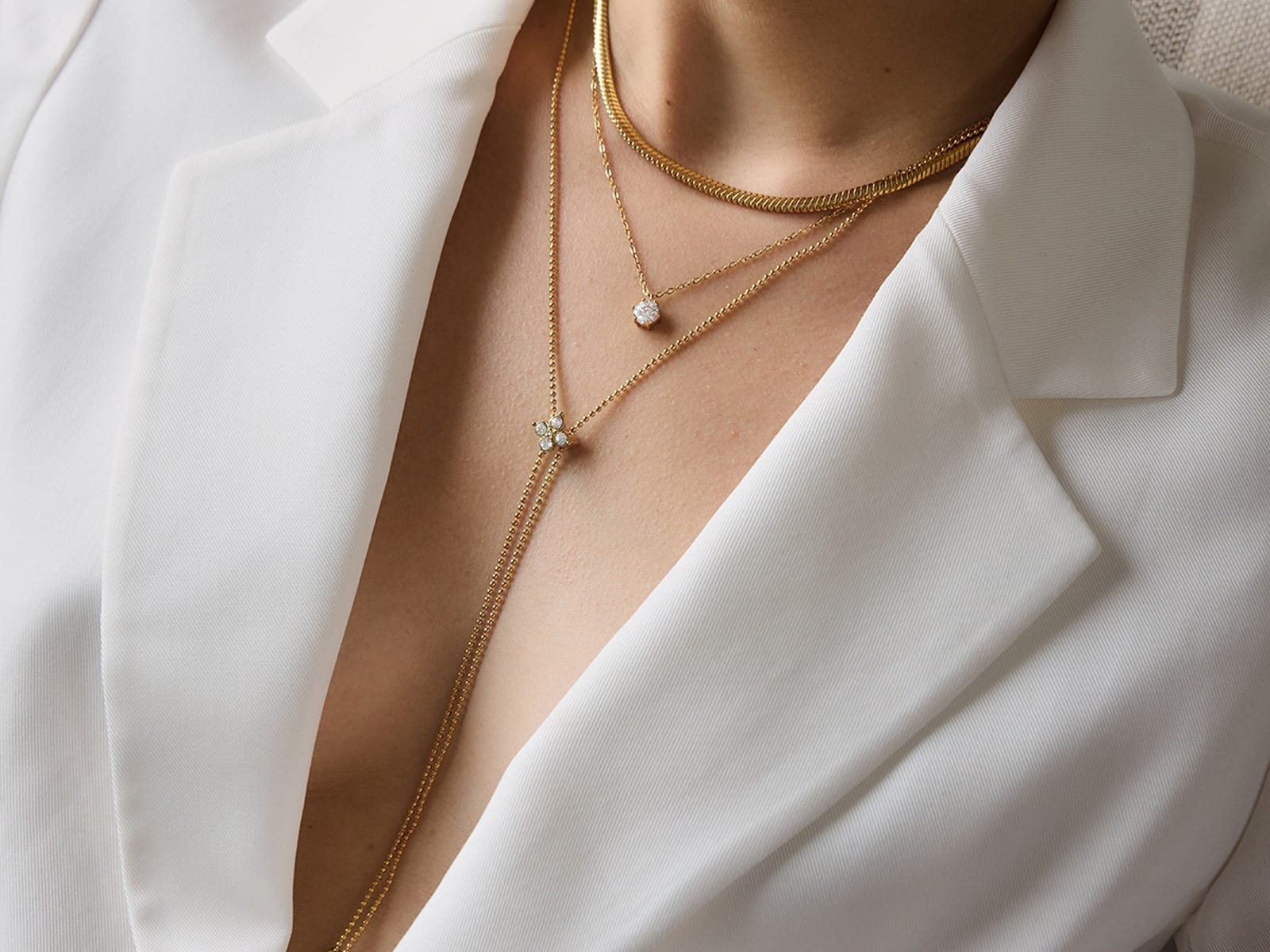 Adjustable Lariat Necklaces — detail