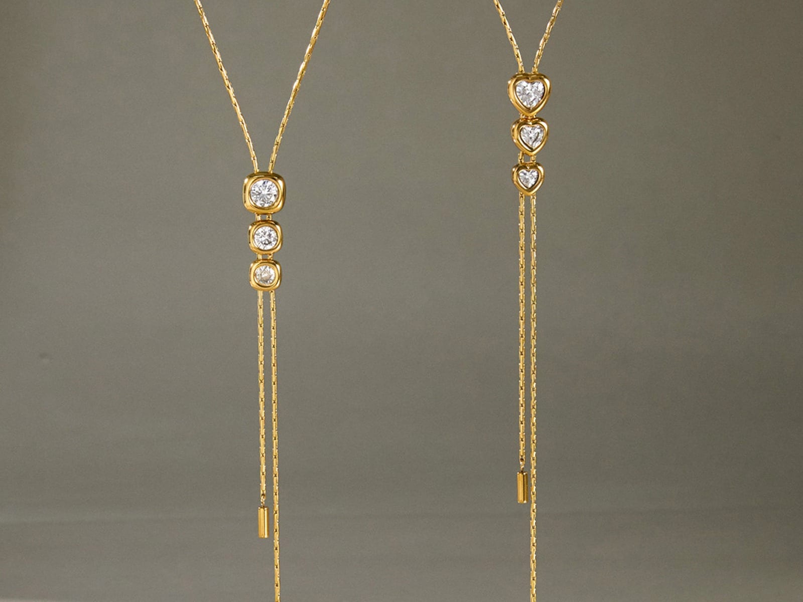 Adjustable Lariat Necklaces — detail