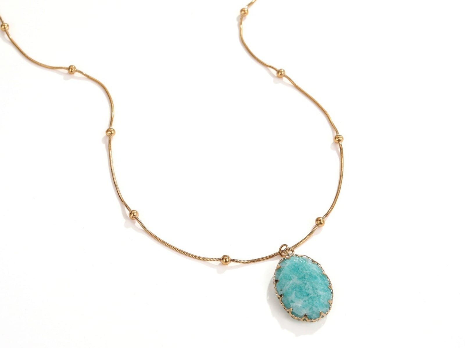 Amazonite Pendant Necklace