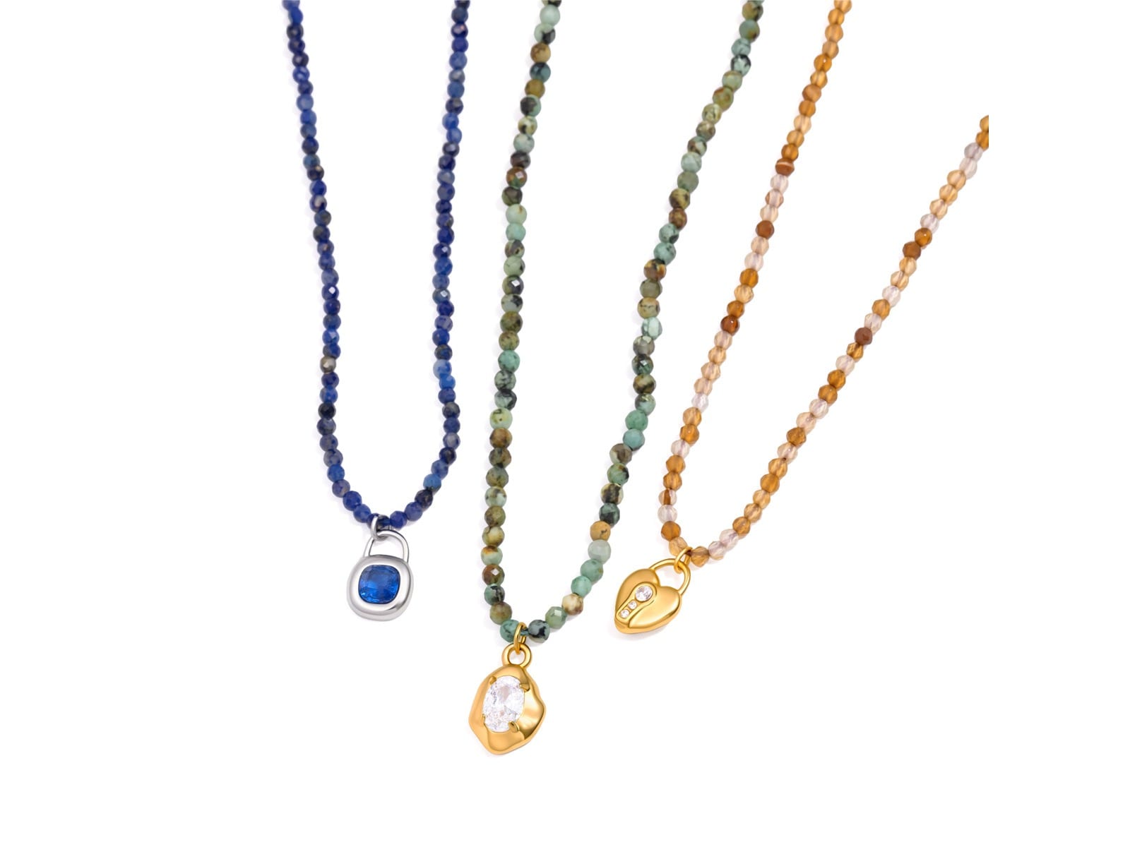 Bead Chain Pendant Necklaces