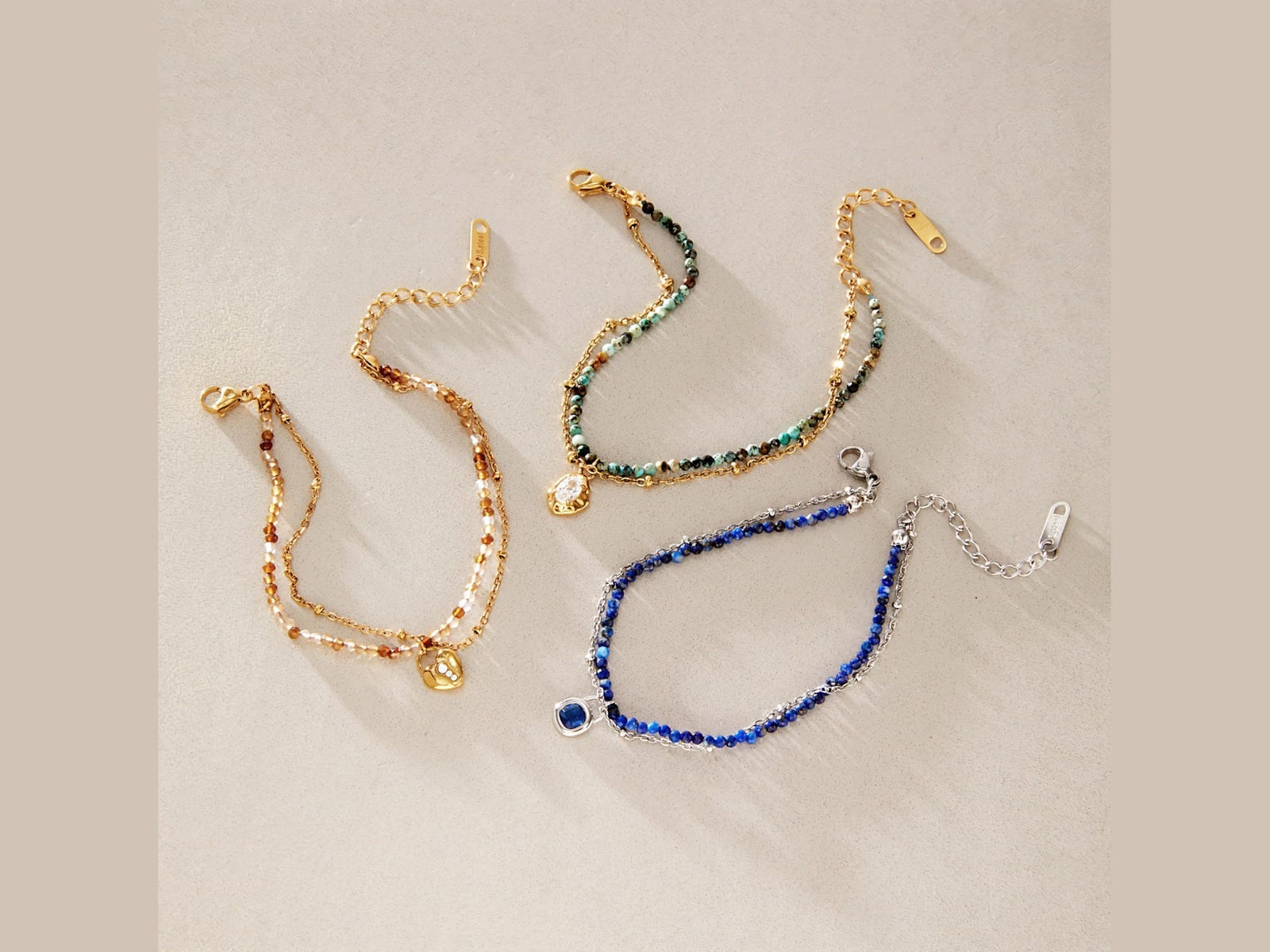Bead Charm Bracelets — detail