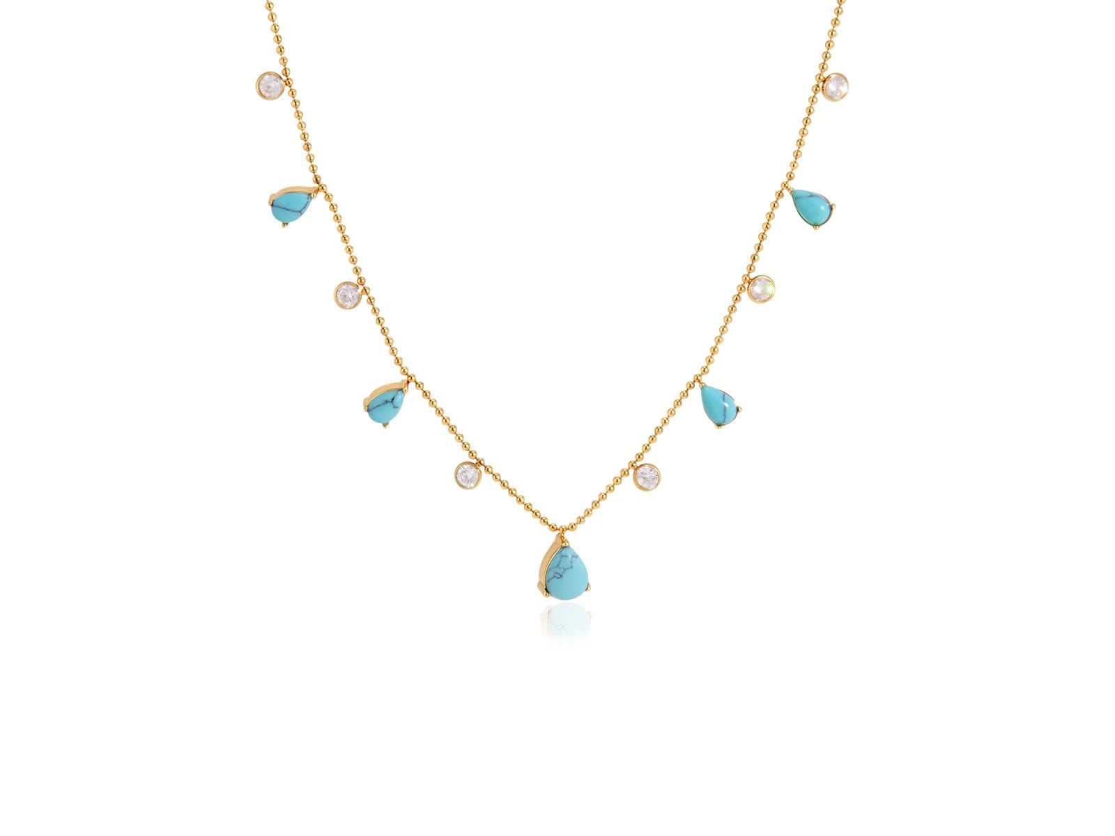 Blue Stone Y Necklace