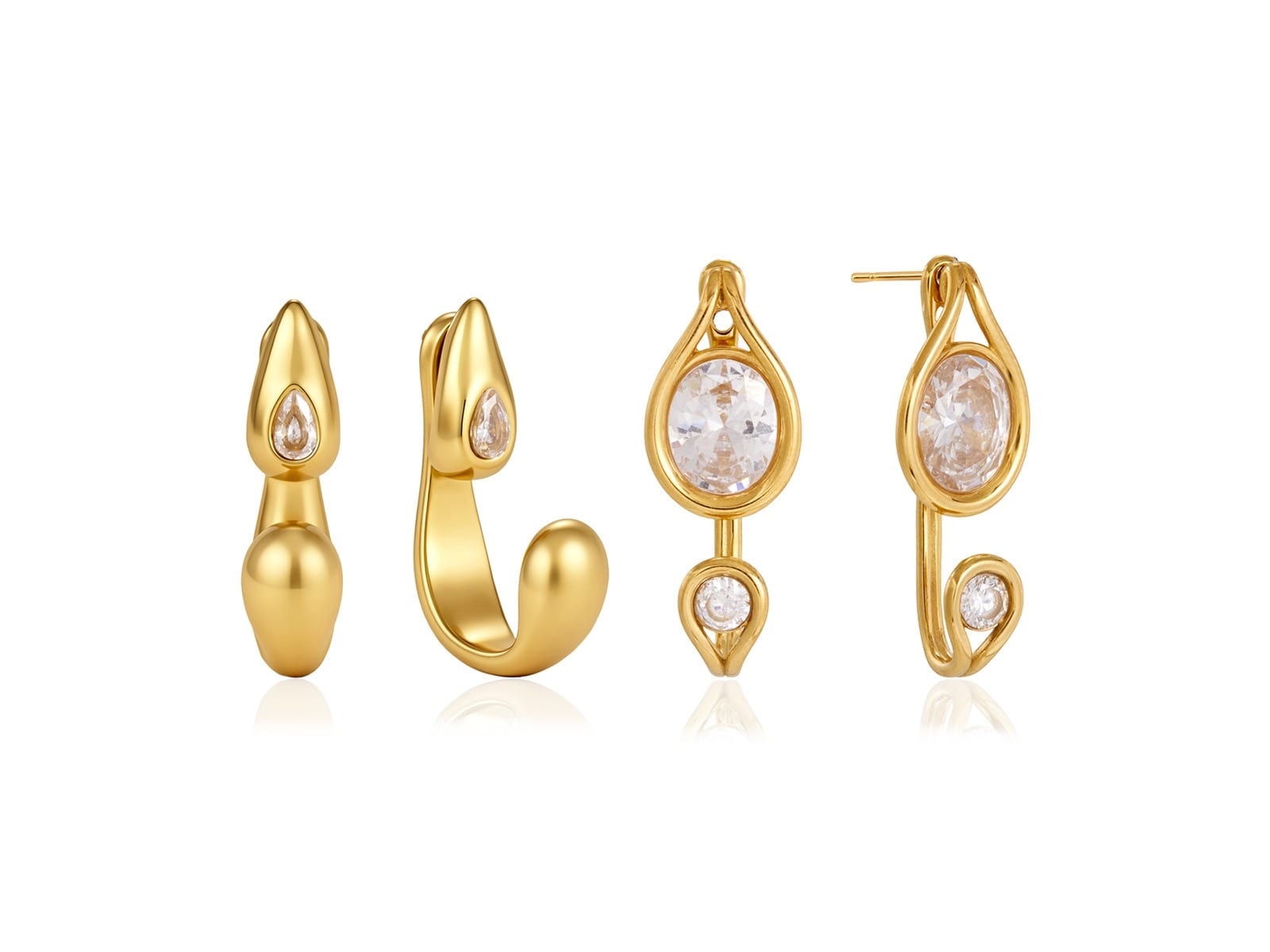 C-Hoop CZ Ear Jackets