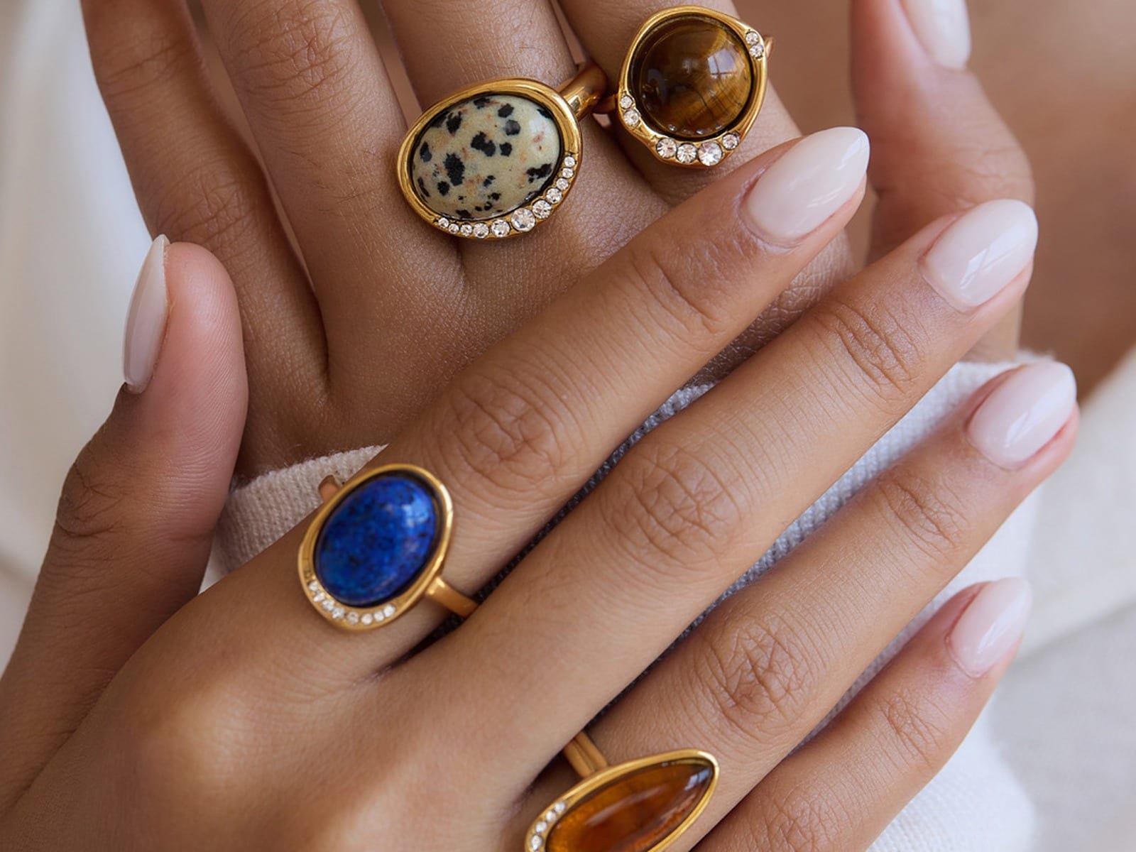 Cabochon Stone Ring Range — detail