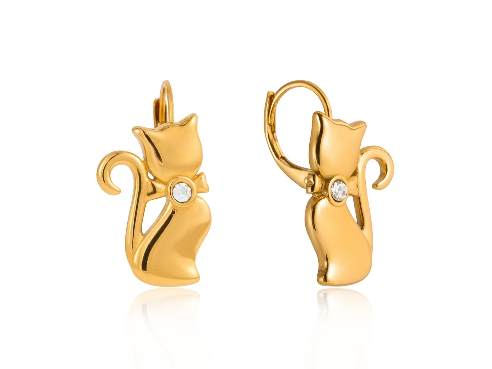 Cat Hoop Earrings