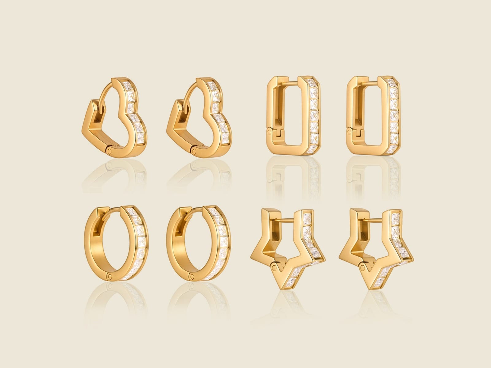 Chunky Open Ear Clips — detail