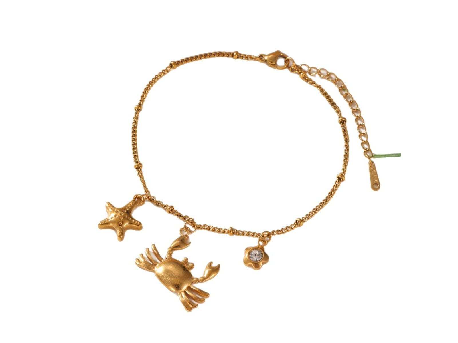Crab & Star Anklet