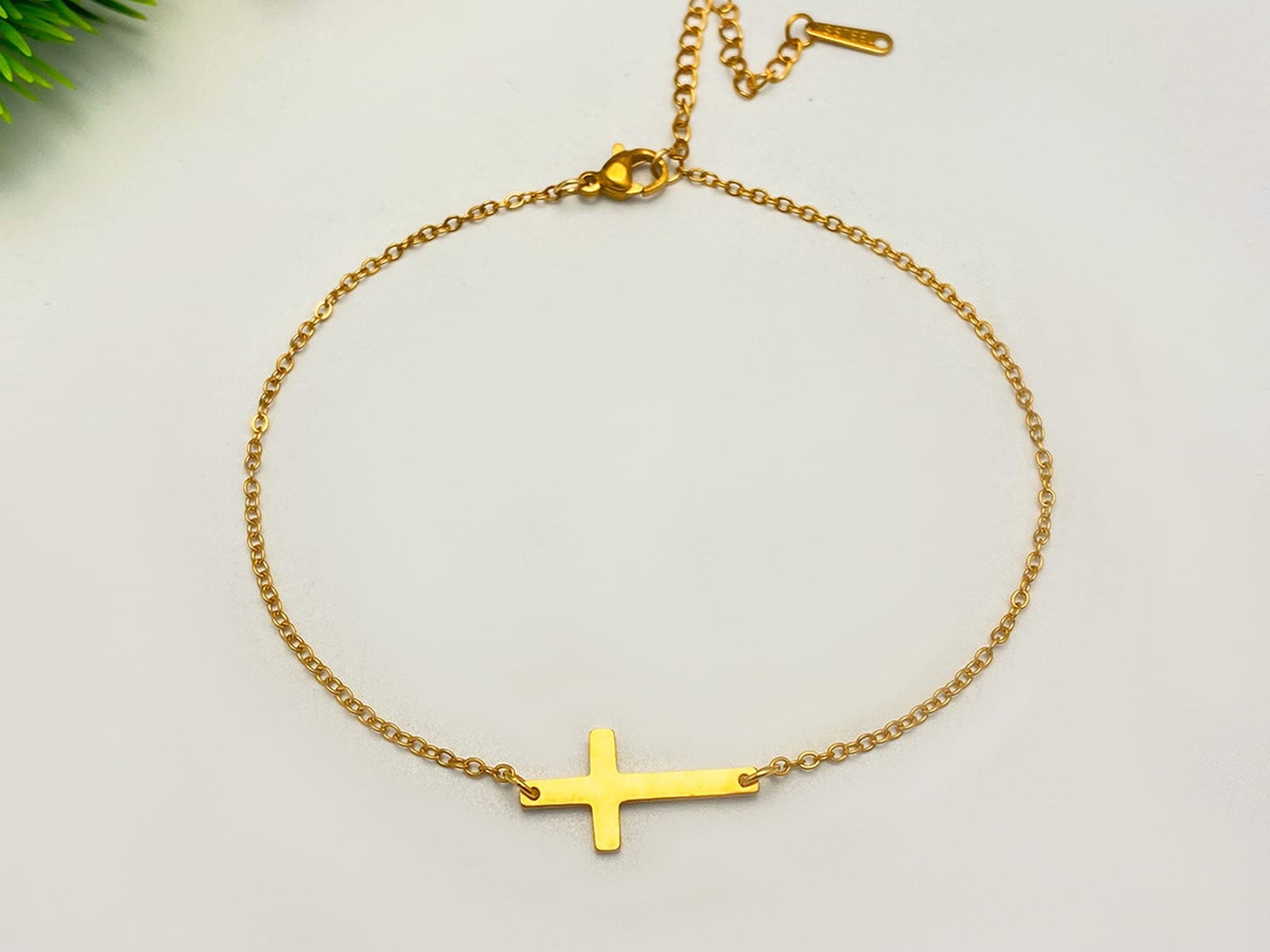 Cross Pendant Anklet