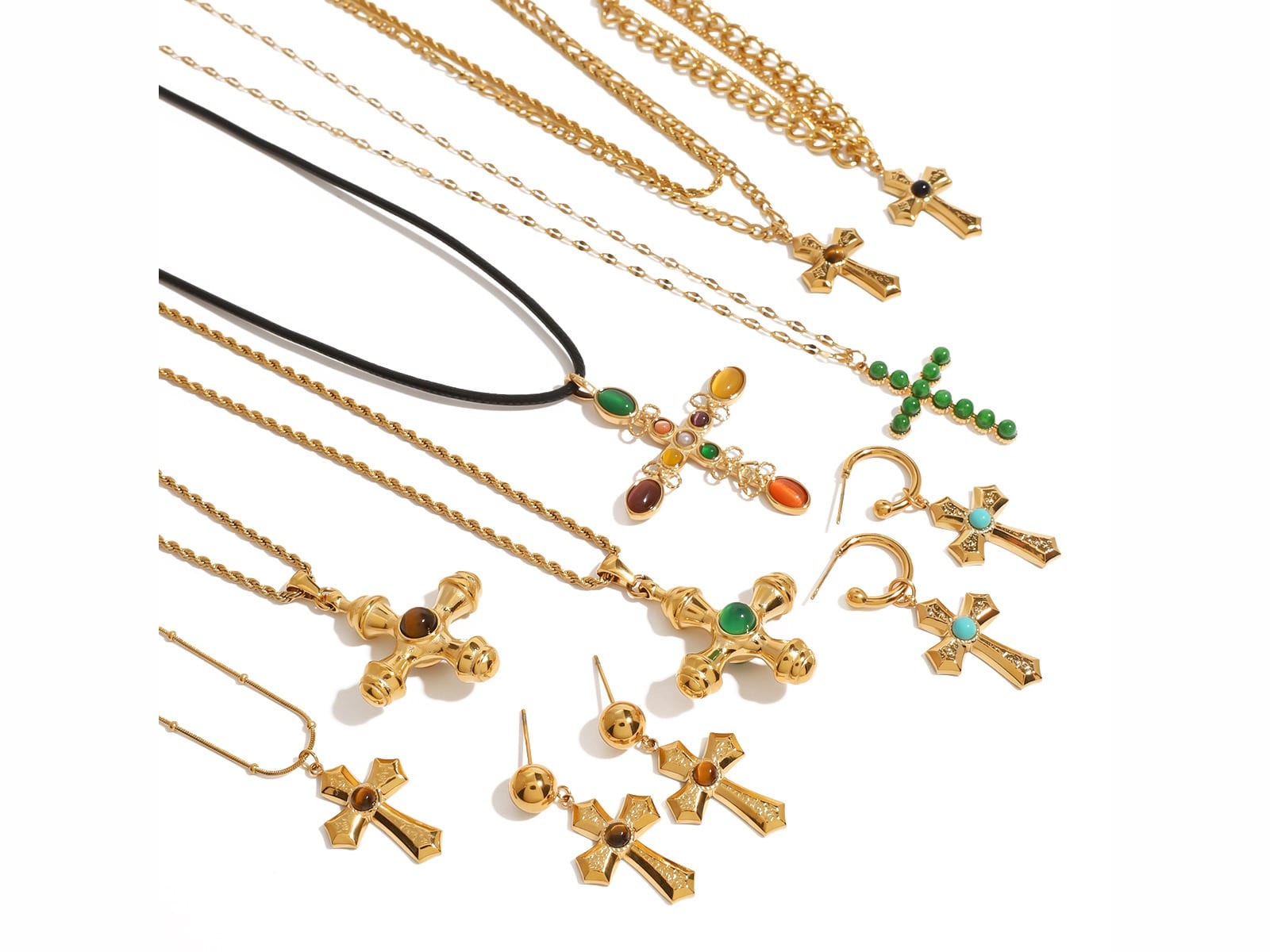 Cross Pendant Necklace Range — detail