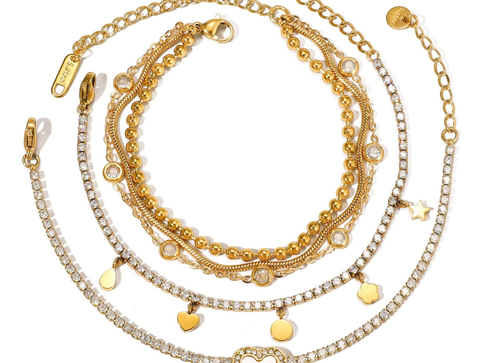 CZ & Mother-of-Pearl Bracelets
