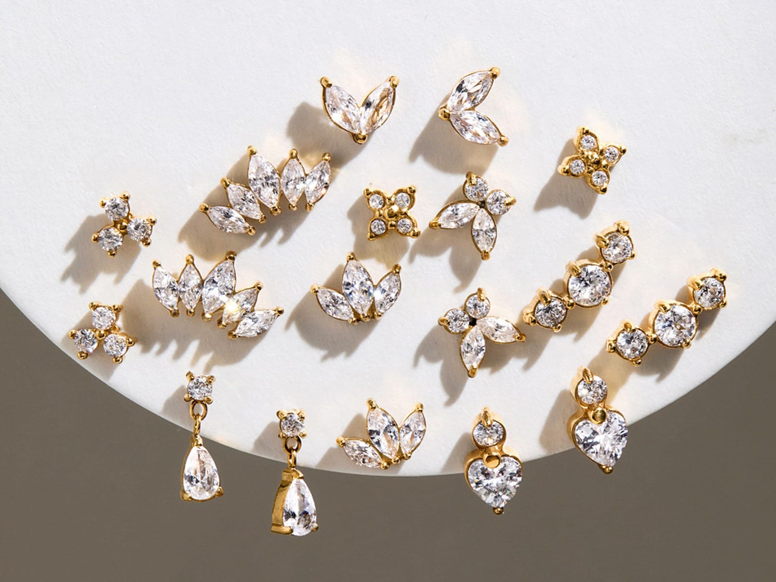 CZ Stud Earring Range — detail