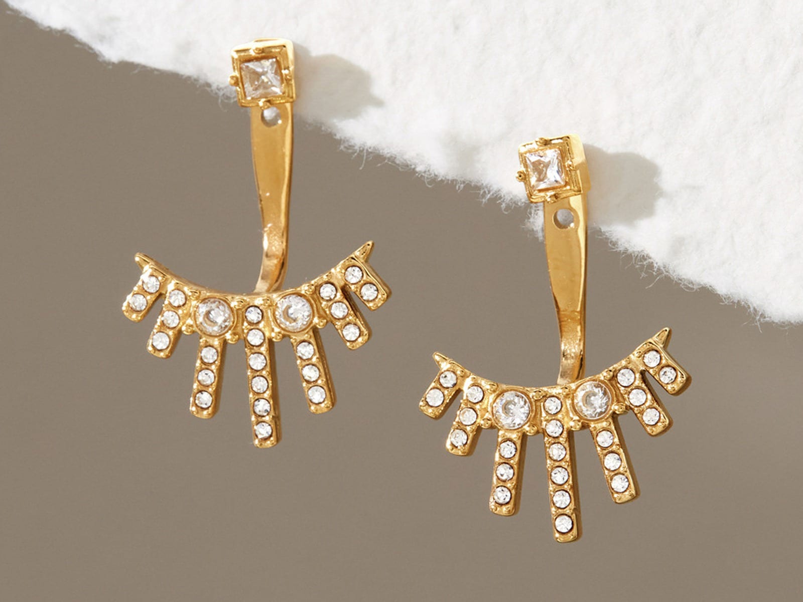 Detachable Front-Back Earrings — detail