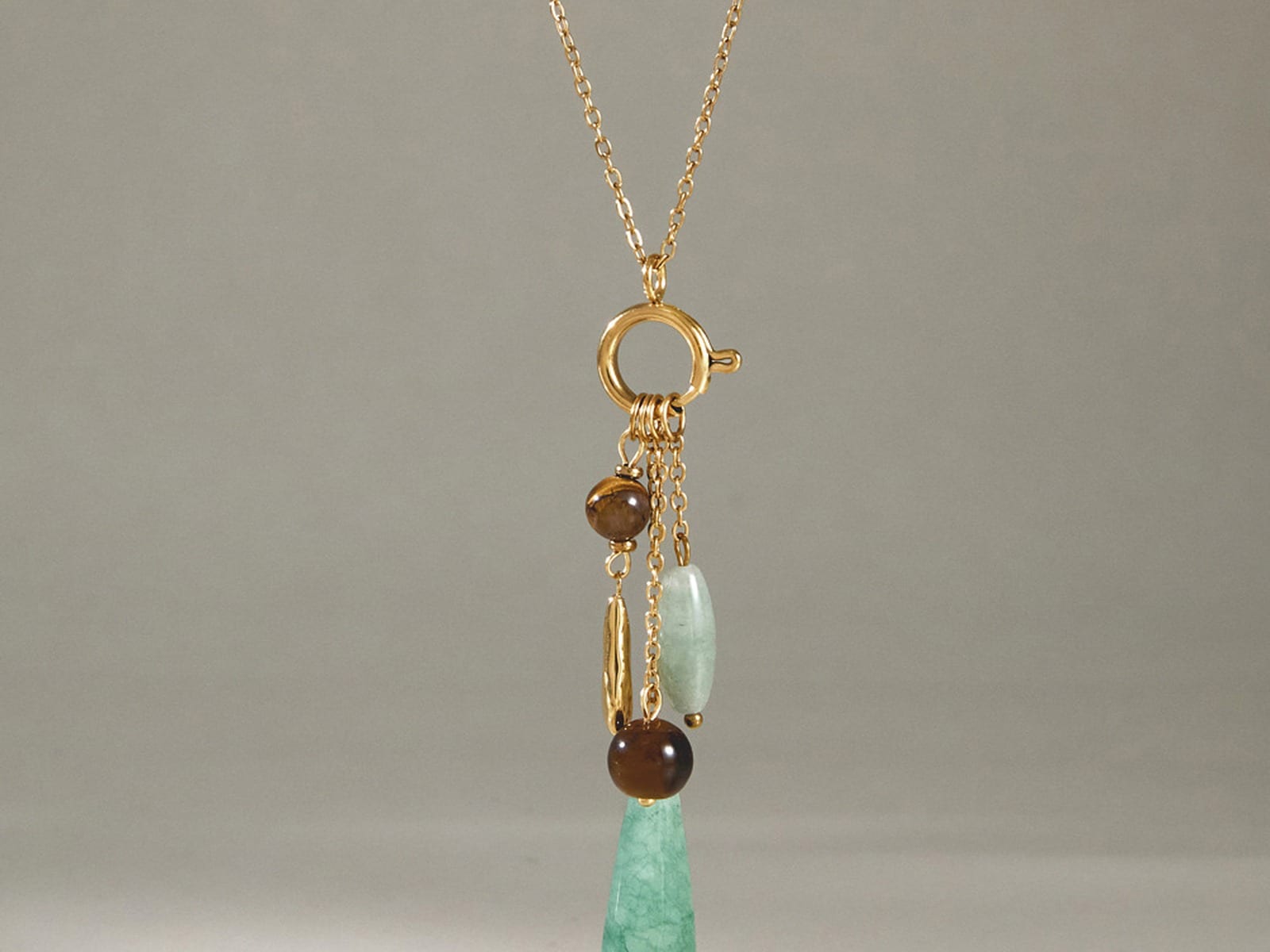 Detachable Ring Pendant Necklace — detail