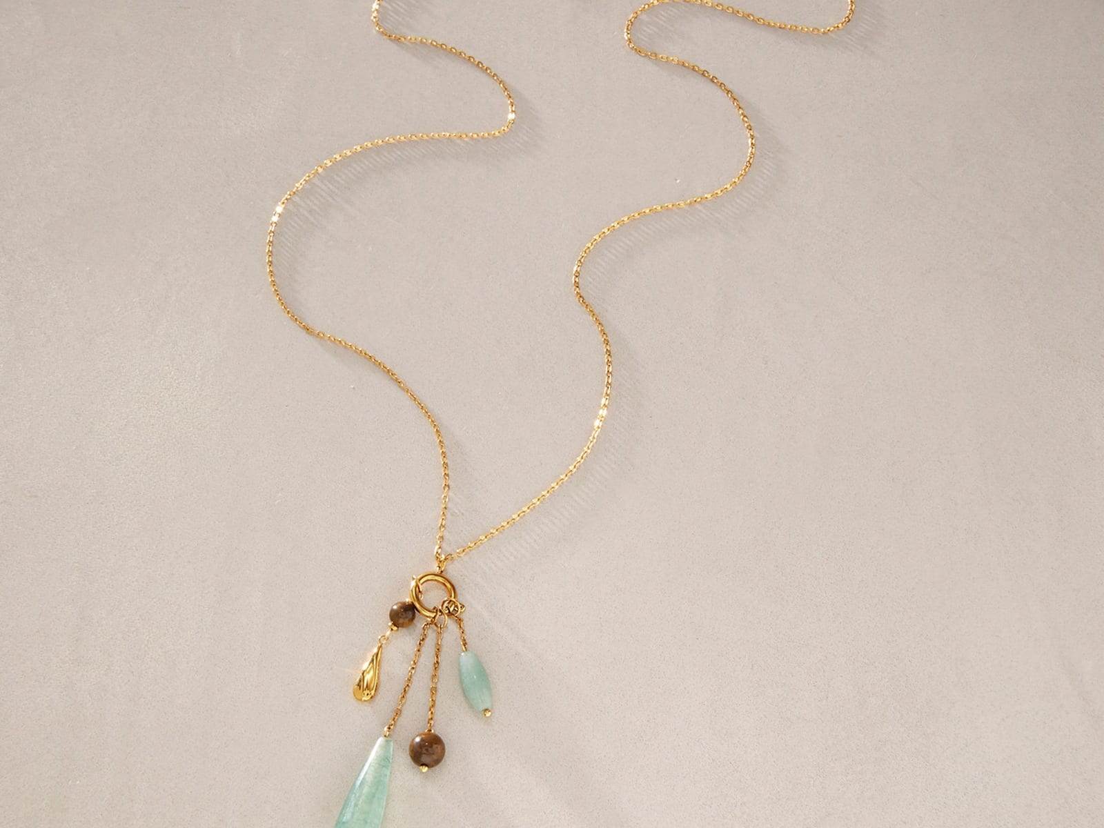 Detachable Ring Pendant Necklace — detail