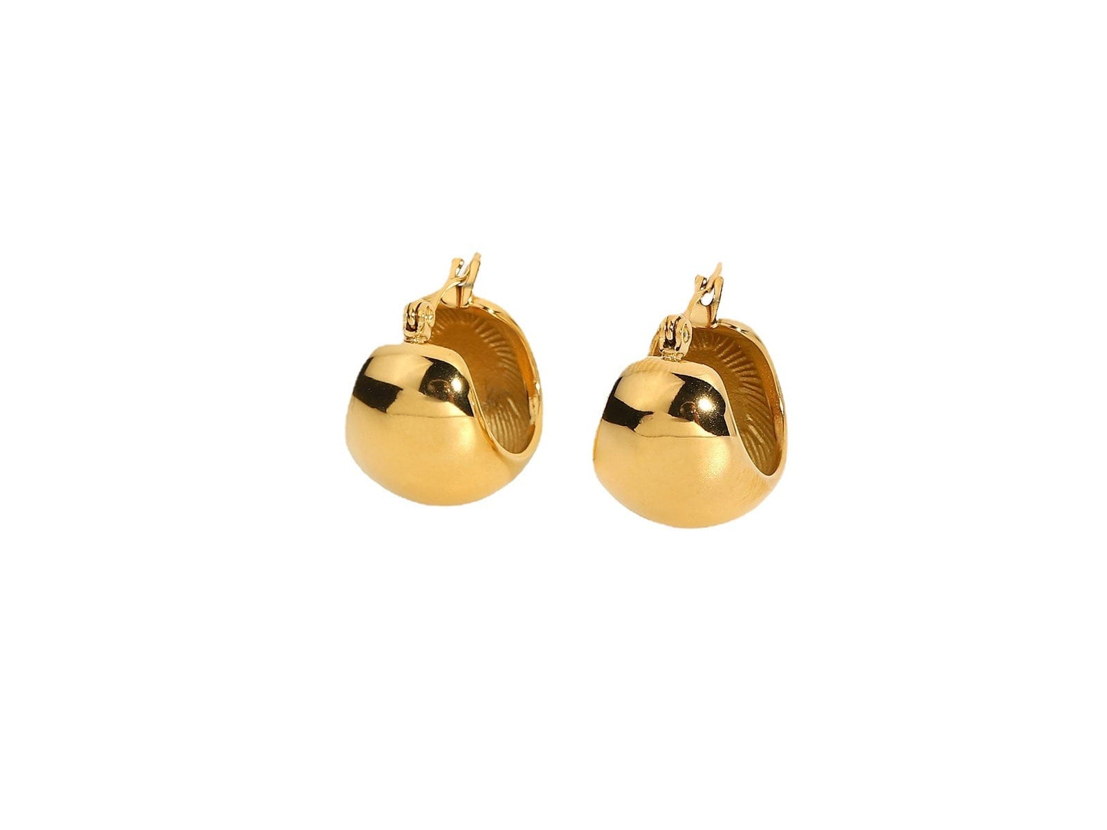 Dome Hoop Earrings