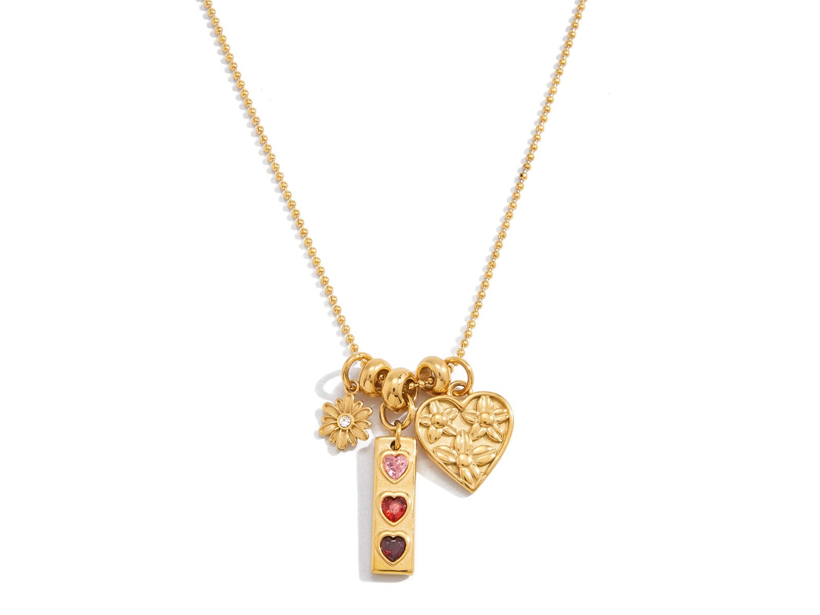 Enamel Clover & Heart Necklaces