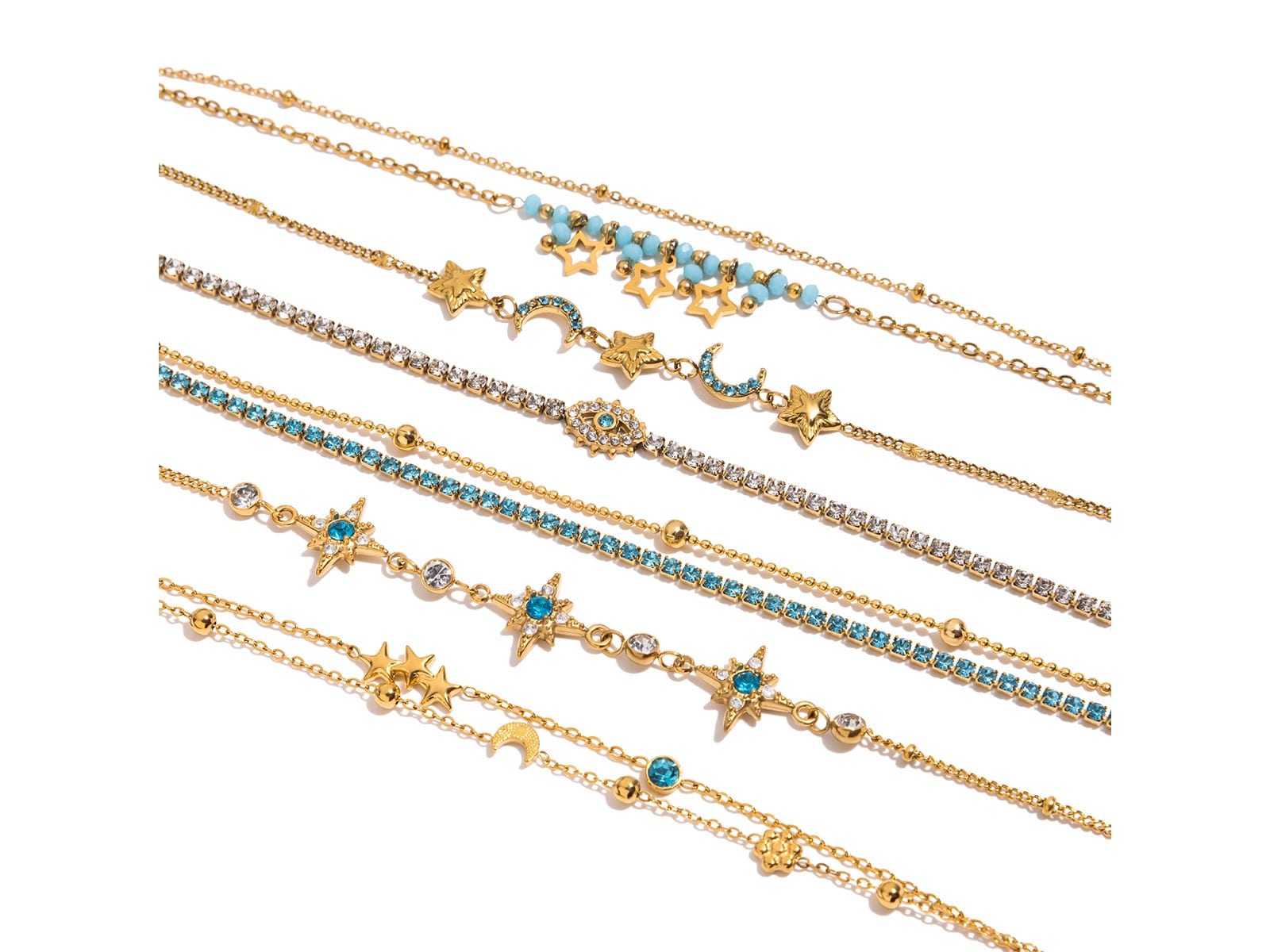Evil Eye & Star Charm Bracelets