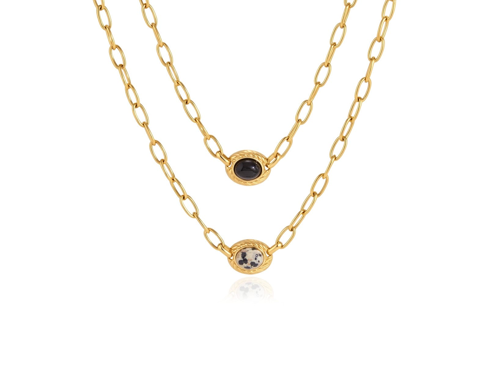 Focal Stone Link Necklace