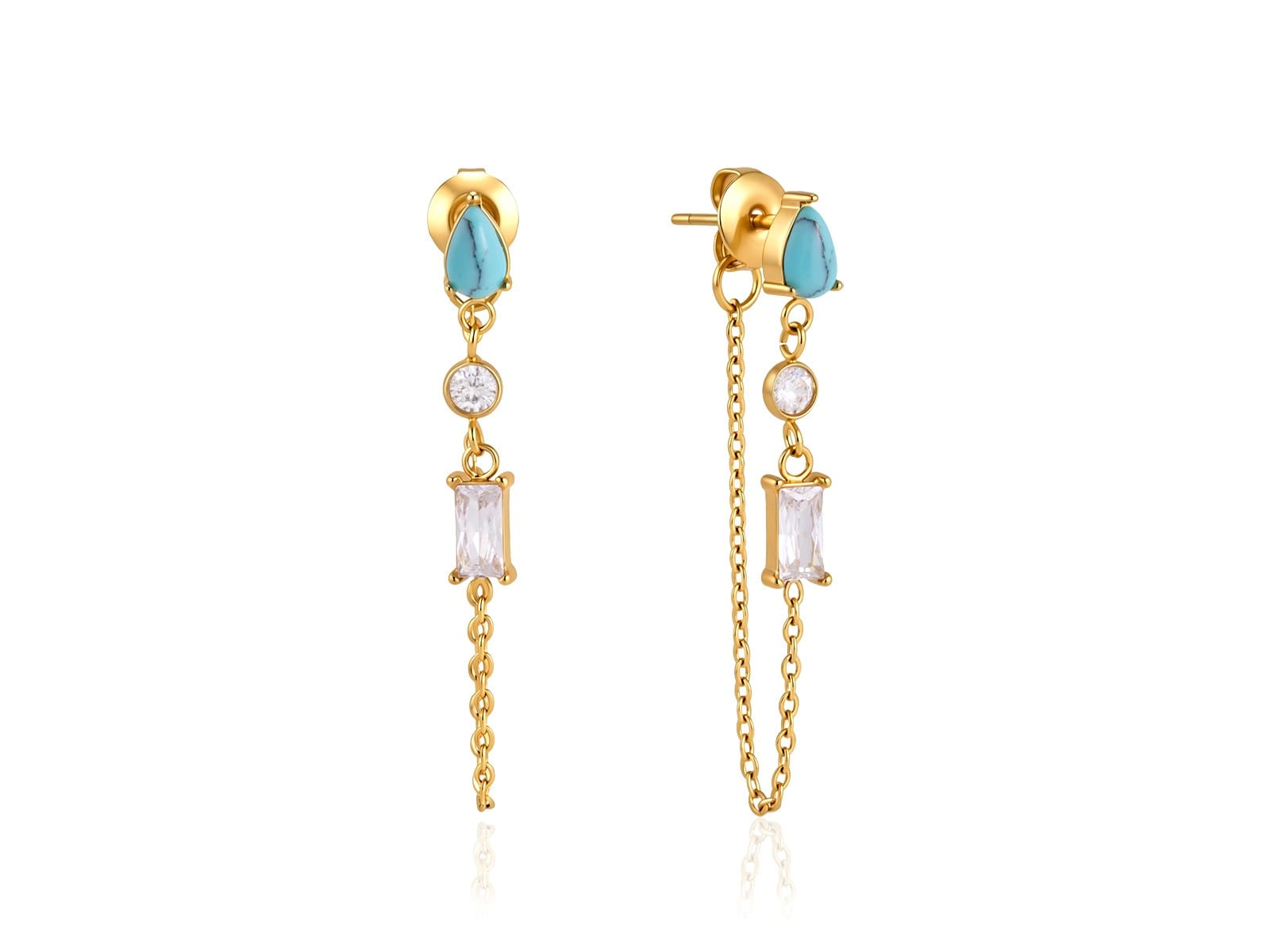 Front-Back Tassel Earrings