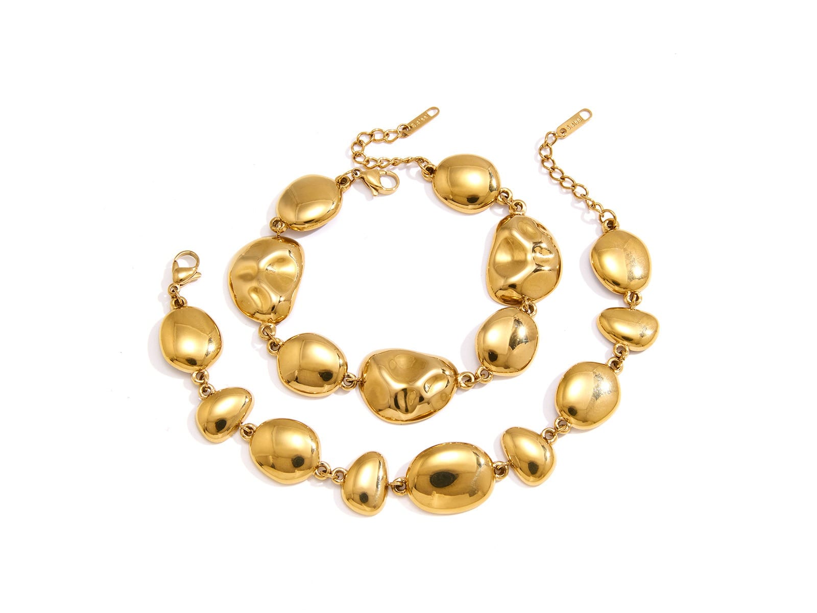 Hammered Disc Bracelet