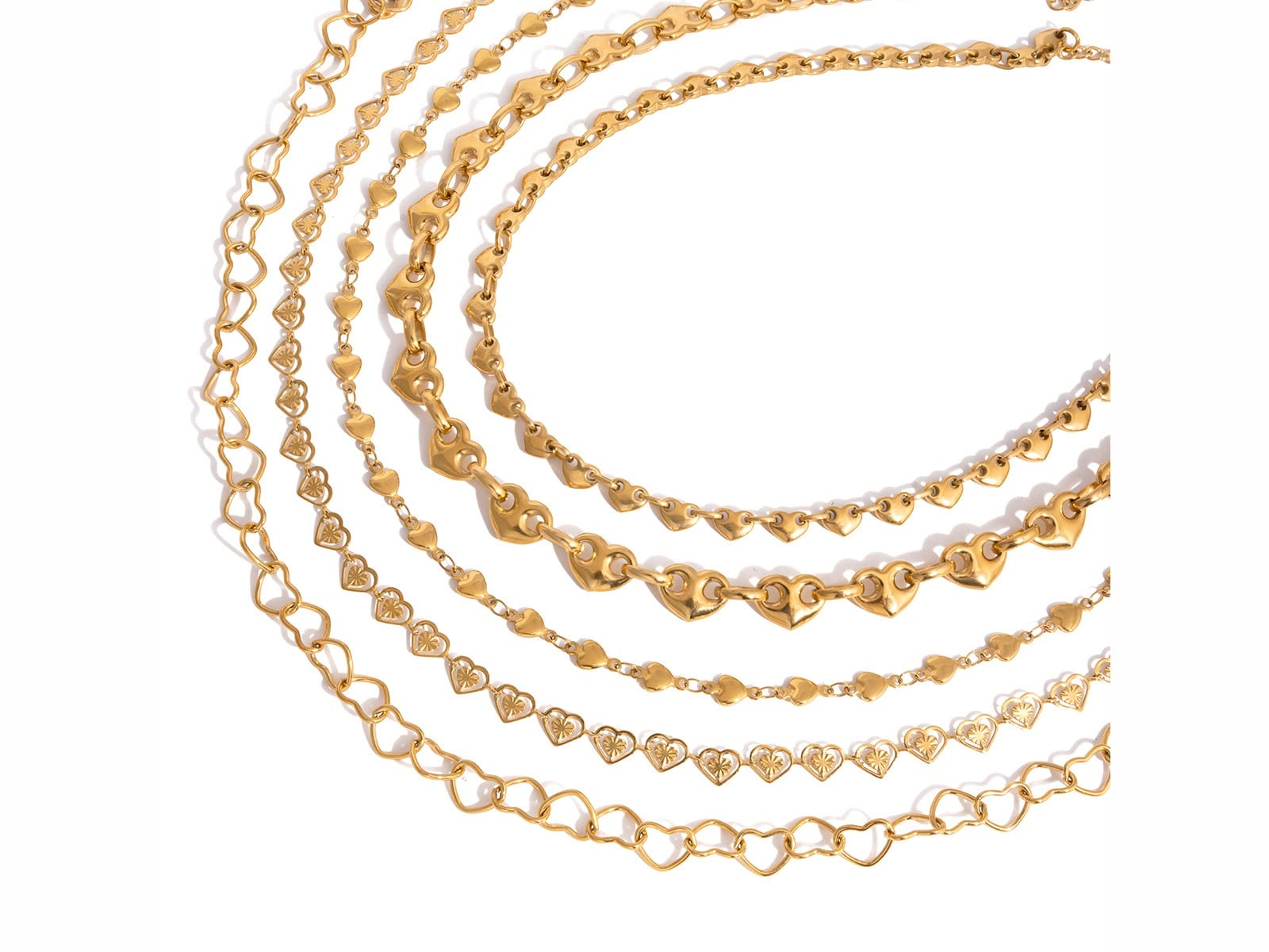 Heart-Link Chain Necklace