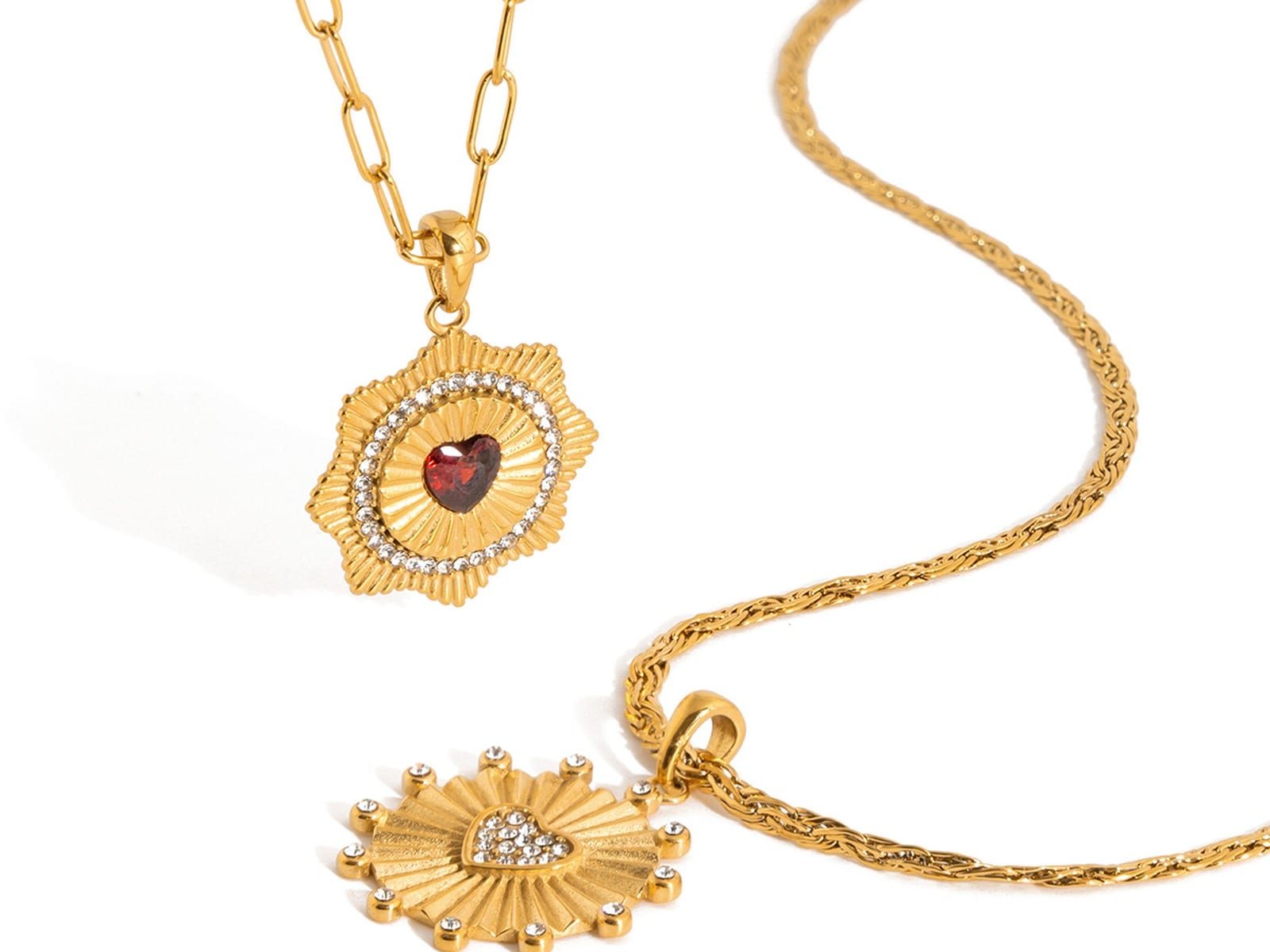 Heart Stone Necklaces