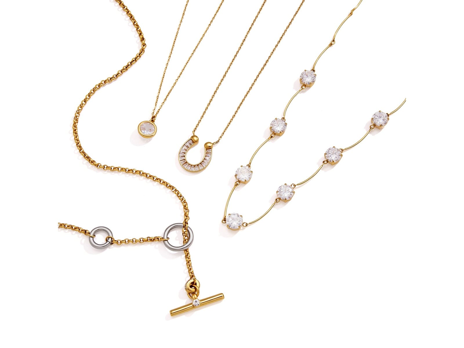 Horseshoe & T-Bar Necklaces