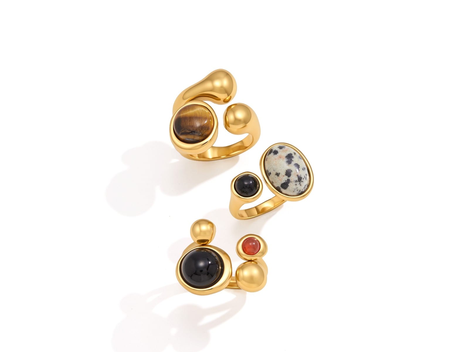 Large Cabochon Ring, Chunky Band
