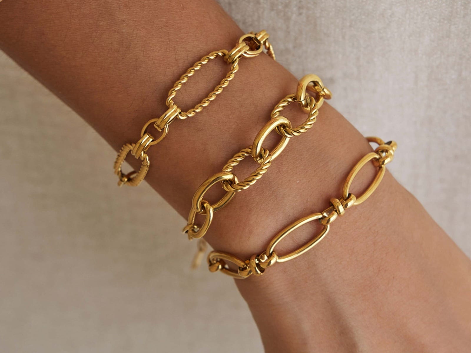 Link Chain Bracelet Range — detail