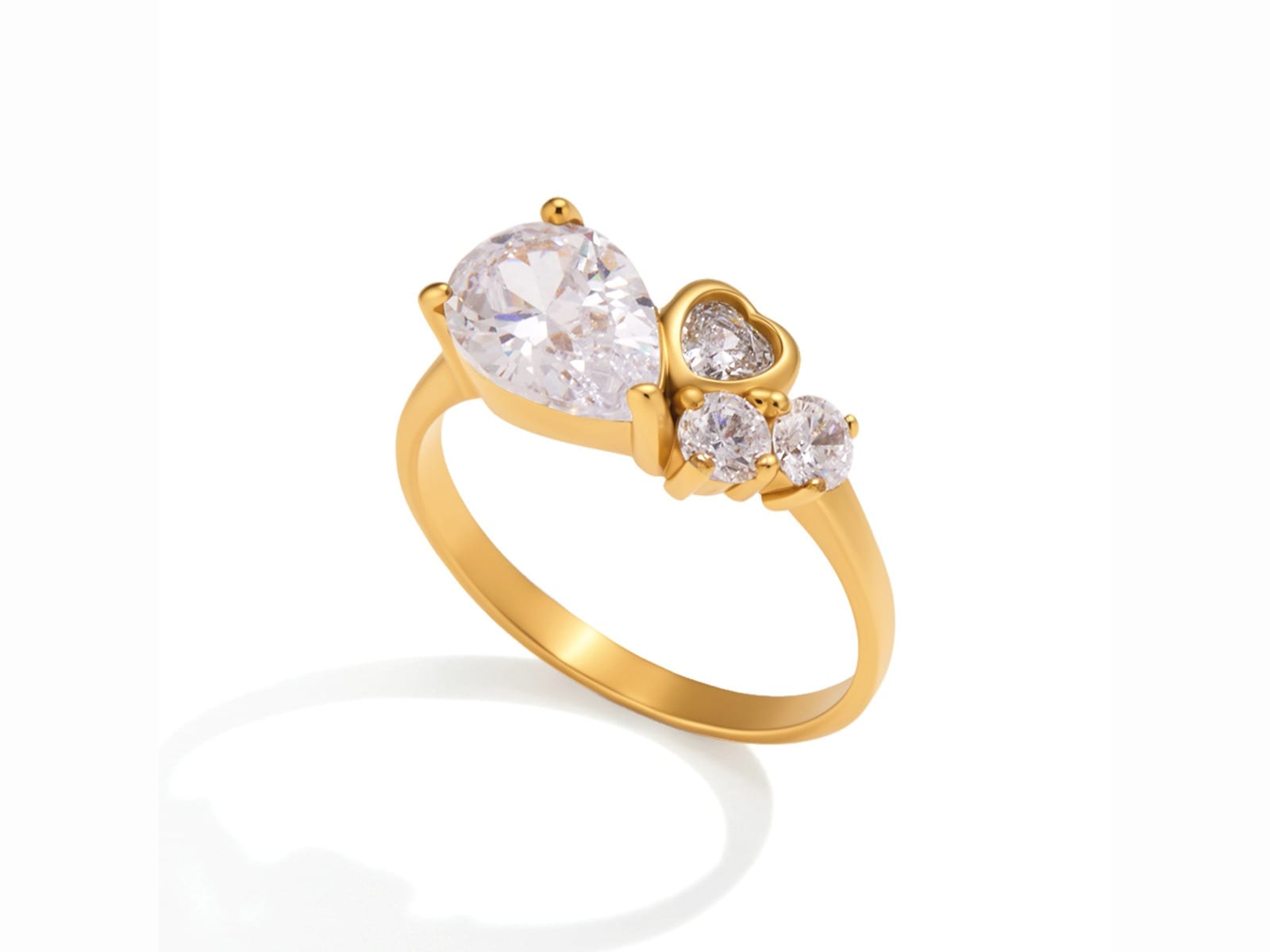 Marquise CZ Cluster Ring