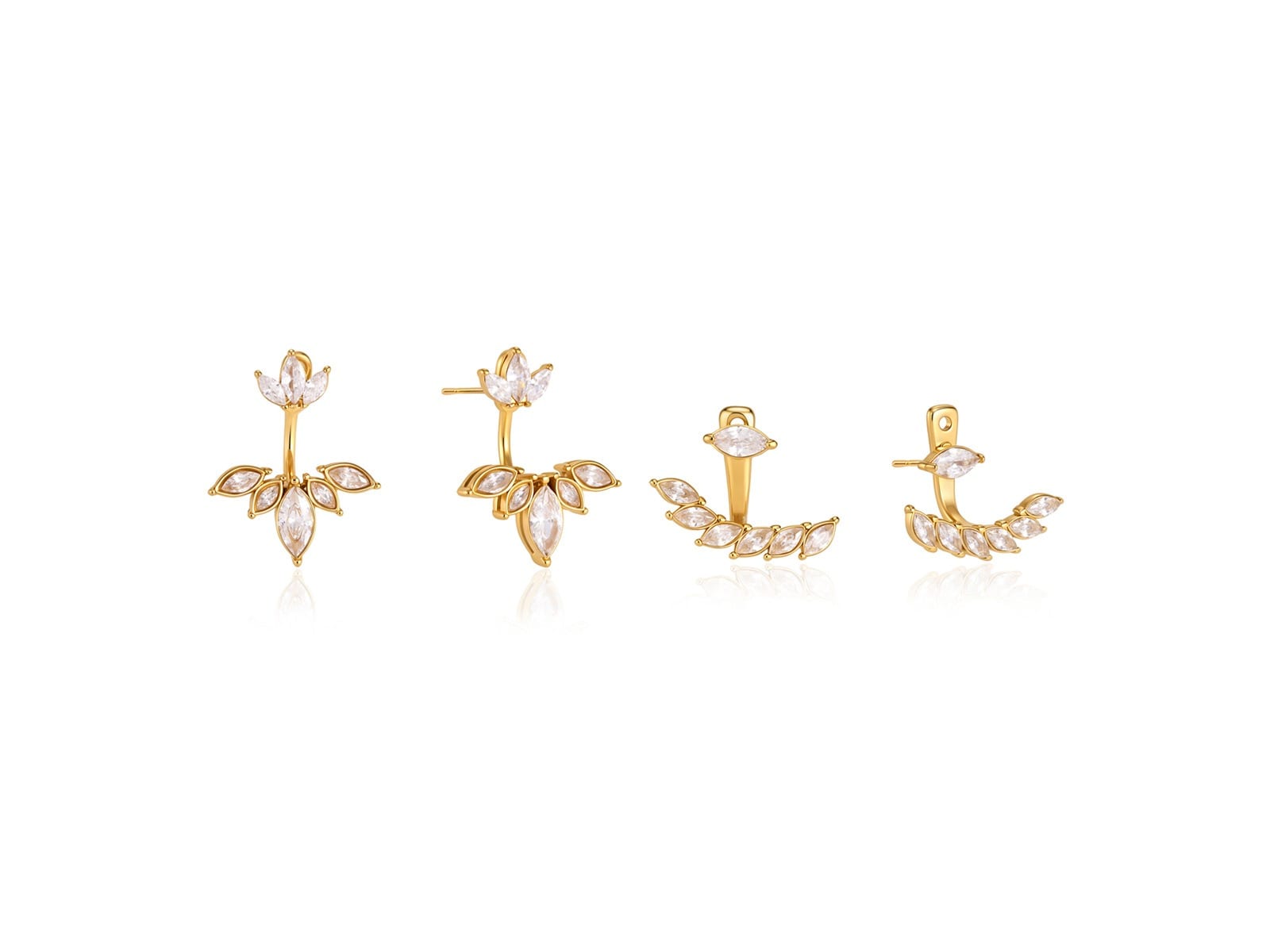 Marquise Front-Back Earring Range