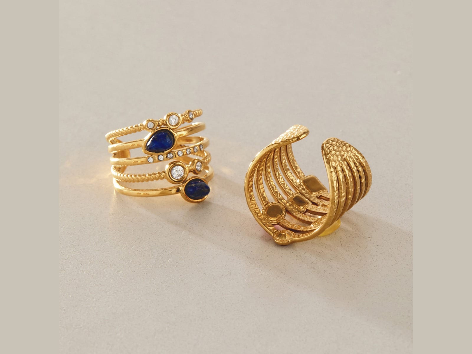 Stacked Band Ring Set — detail