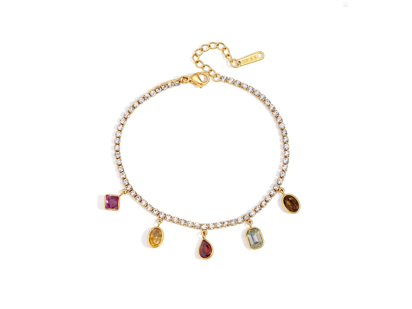 Multi CZ Station Bracelet