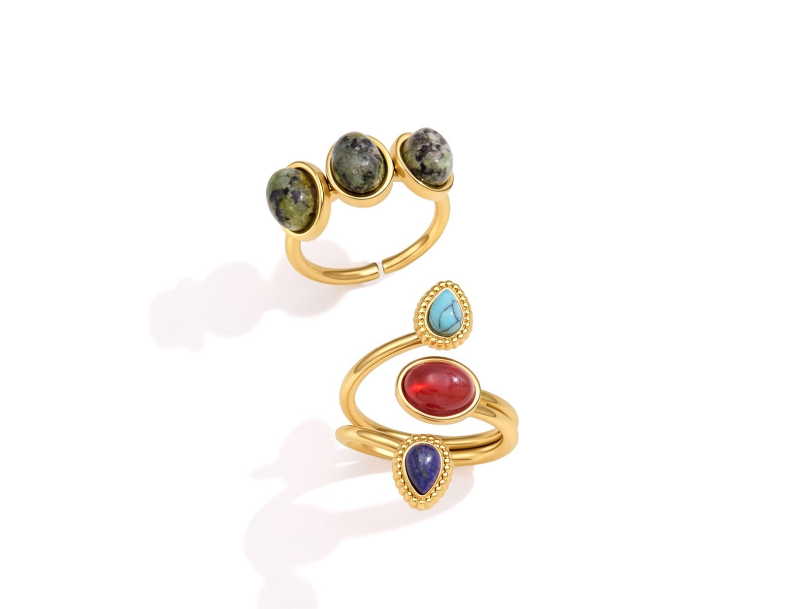 Multi-Stone Open Ring