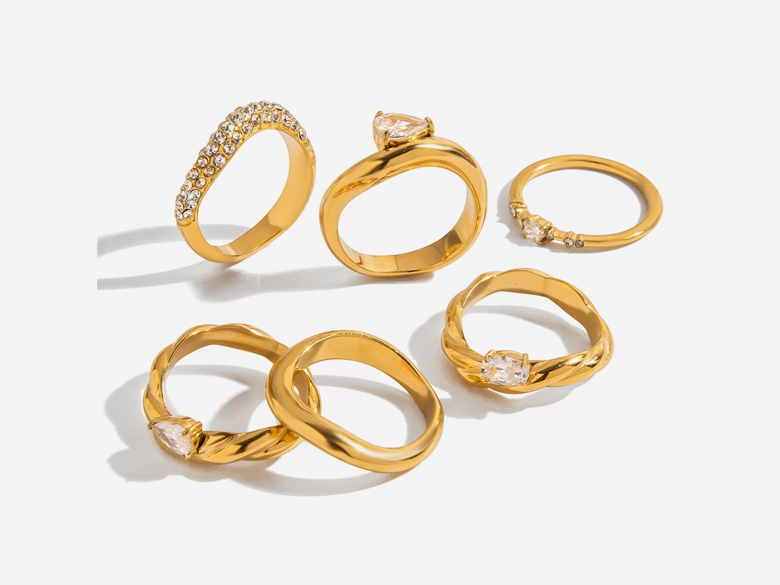 Pearl & CZ Ring Range — detail