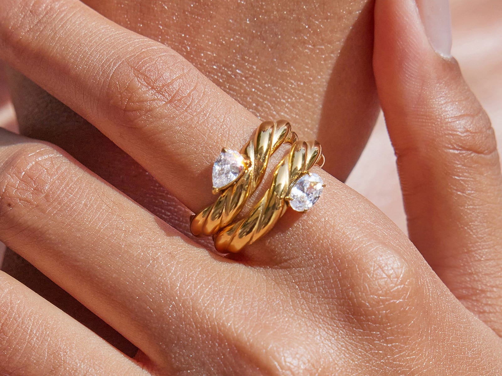 Pearl & CZ Ring Range — detail