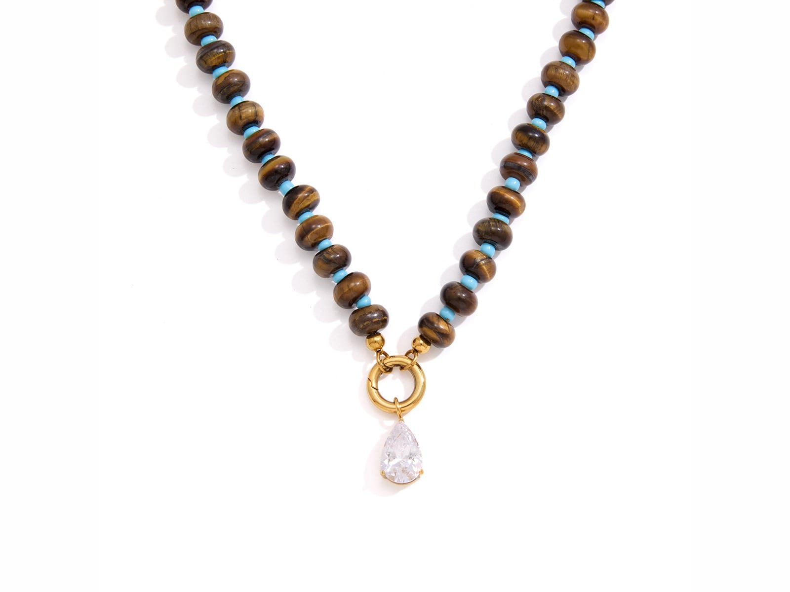 Pearl Pendant Bead Necklace