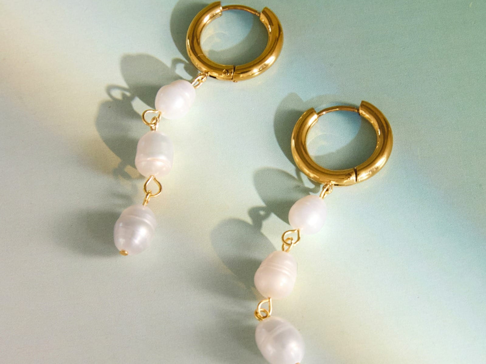 Pearl Tassel Earrings — detail
