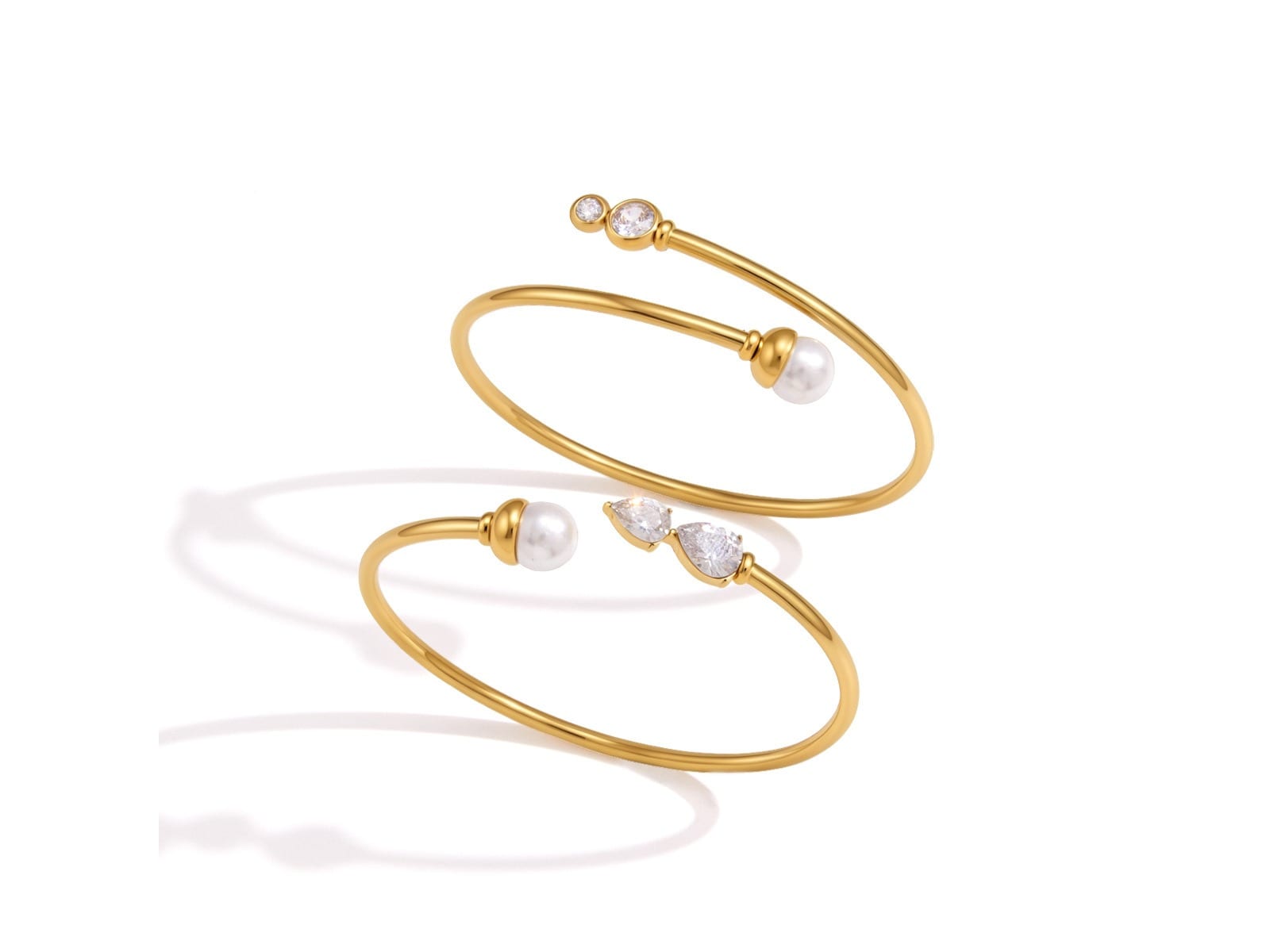 Pearl Wire Bangle