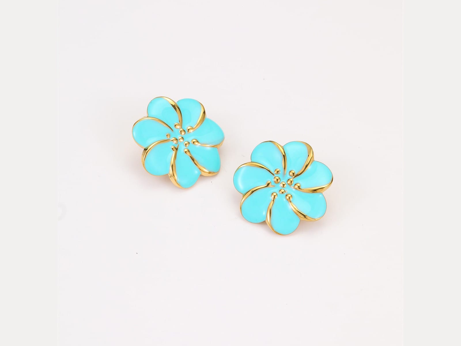 Petal Enamel Open Ring