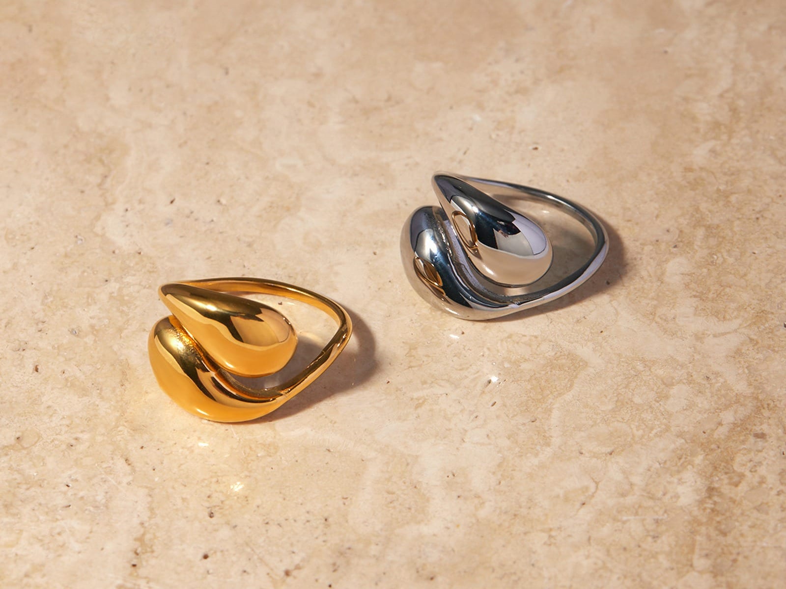Resin Open Ring, Adjustable — detail