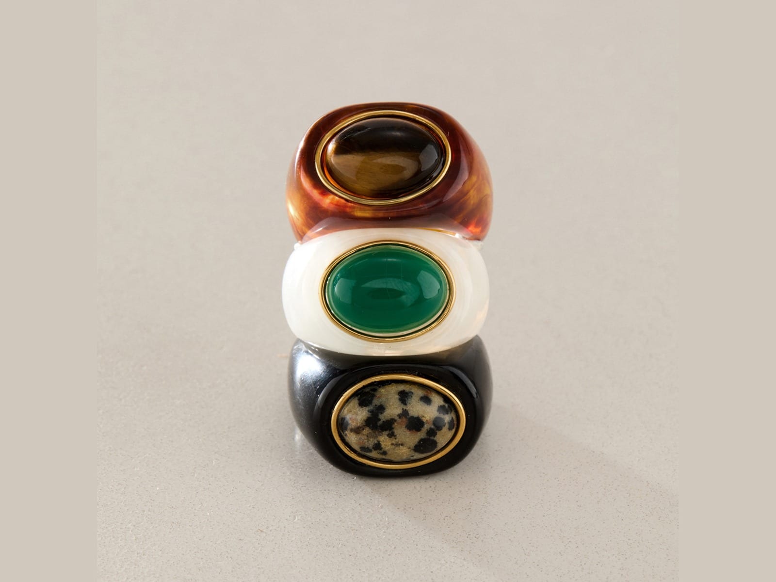 Resin Ring Set — detail