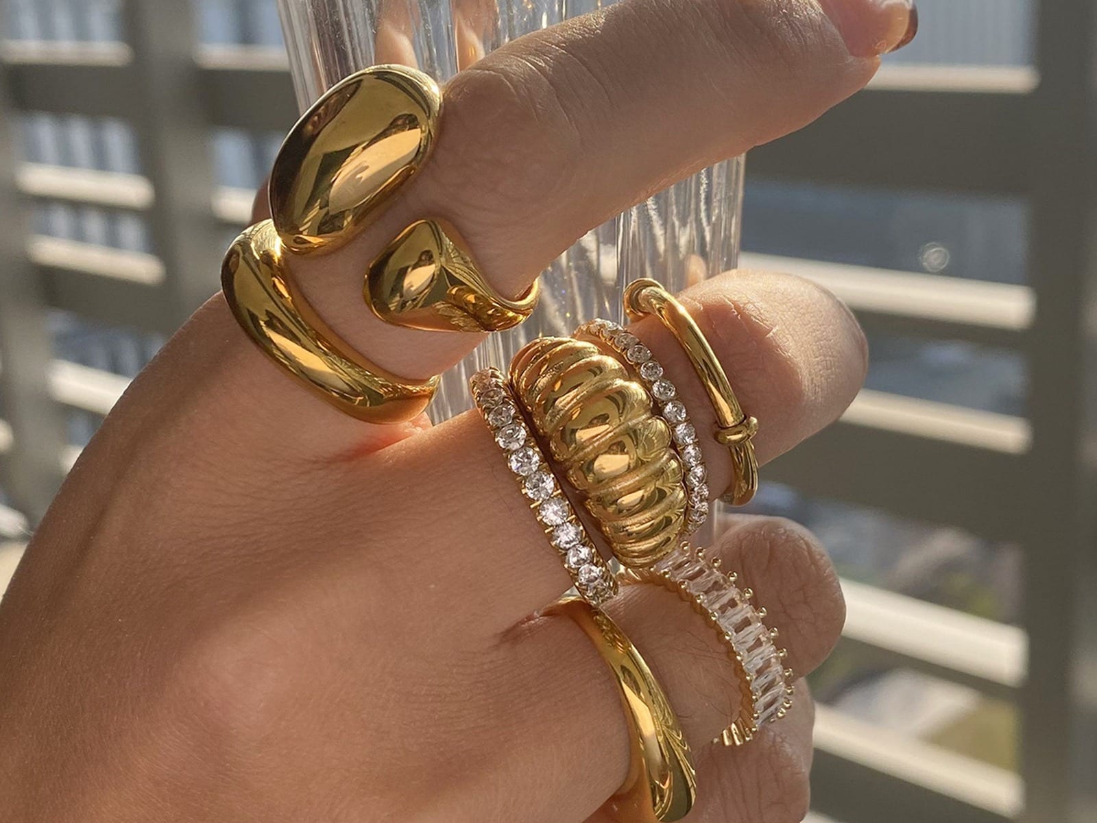 Sculpted Dome Ring Range — detail