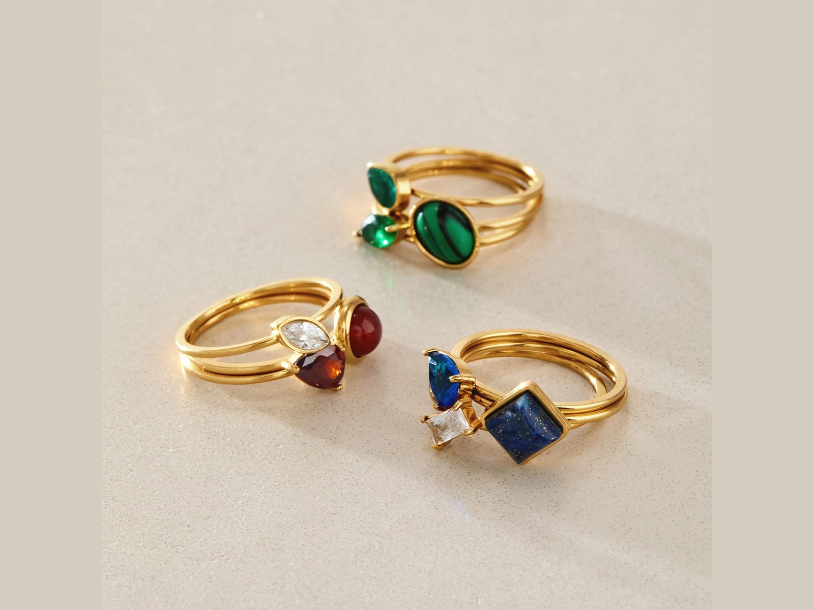 Single-Stone Ring, Mixed Cuts — detail