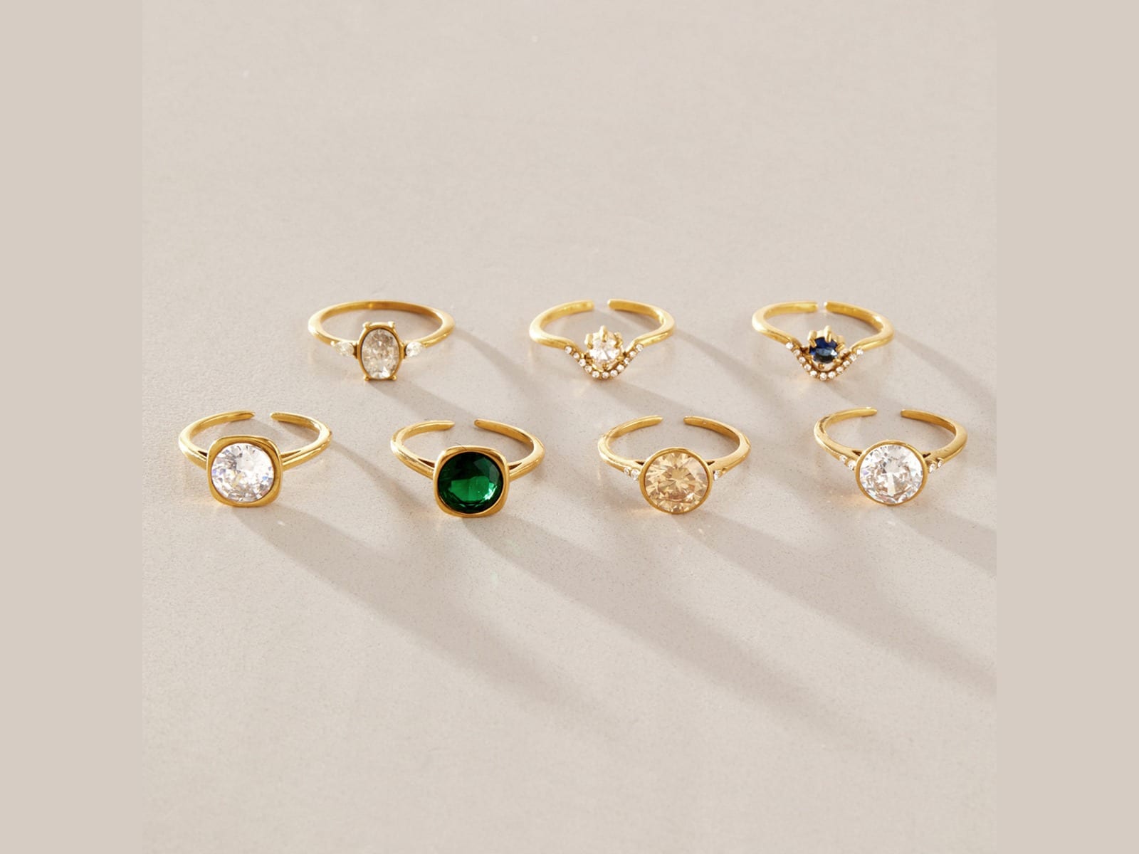 Single Stone Ring Range — detail