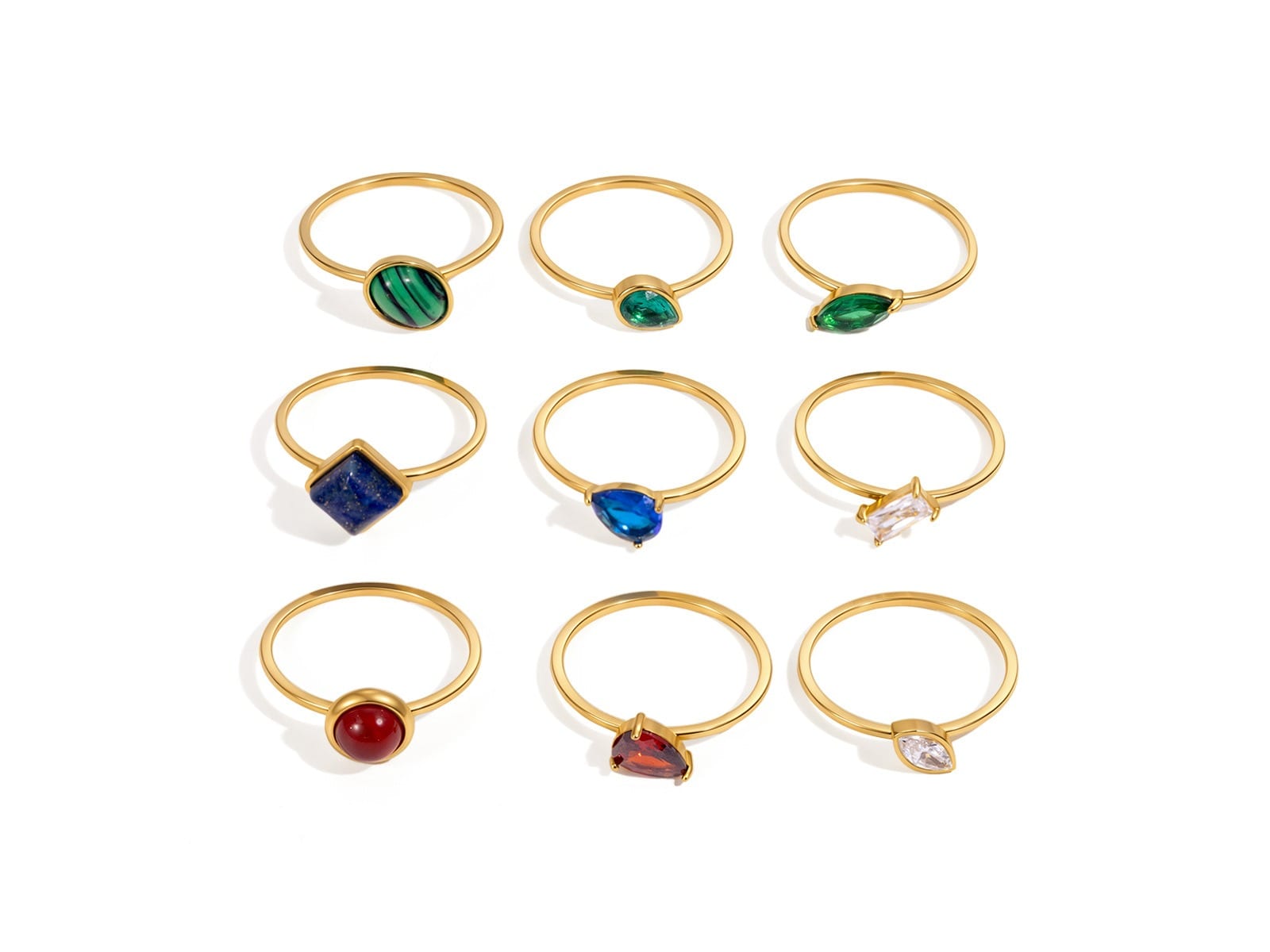 Single-Stone Ring, Mixed Cuts